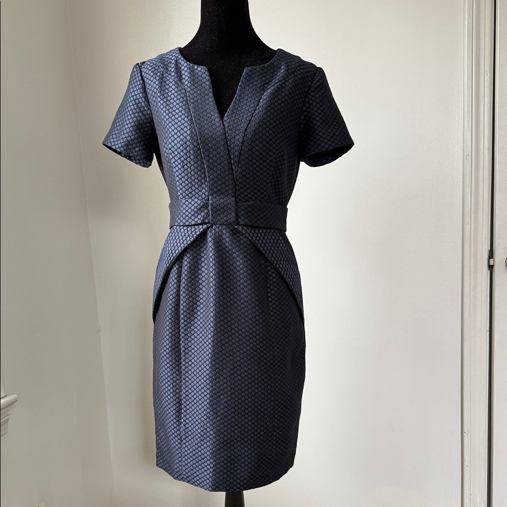 Maeve Navy Textured Mini Dress
